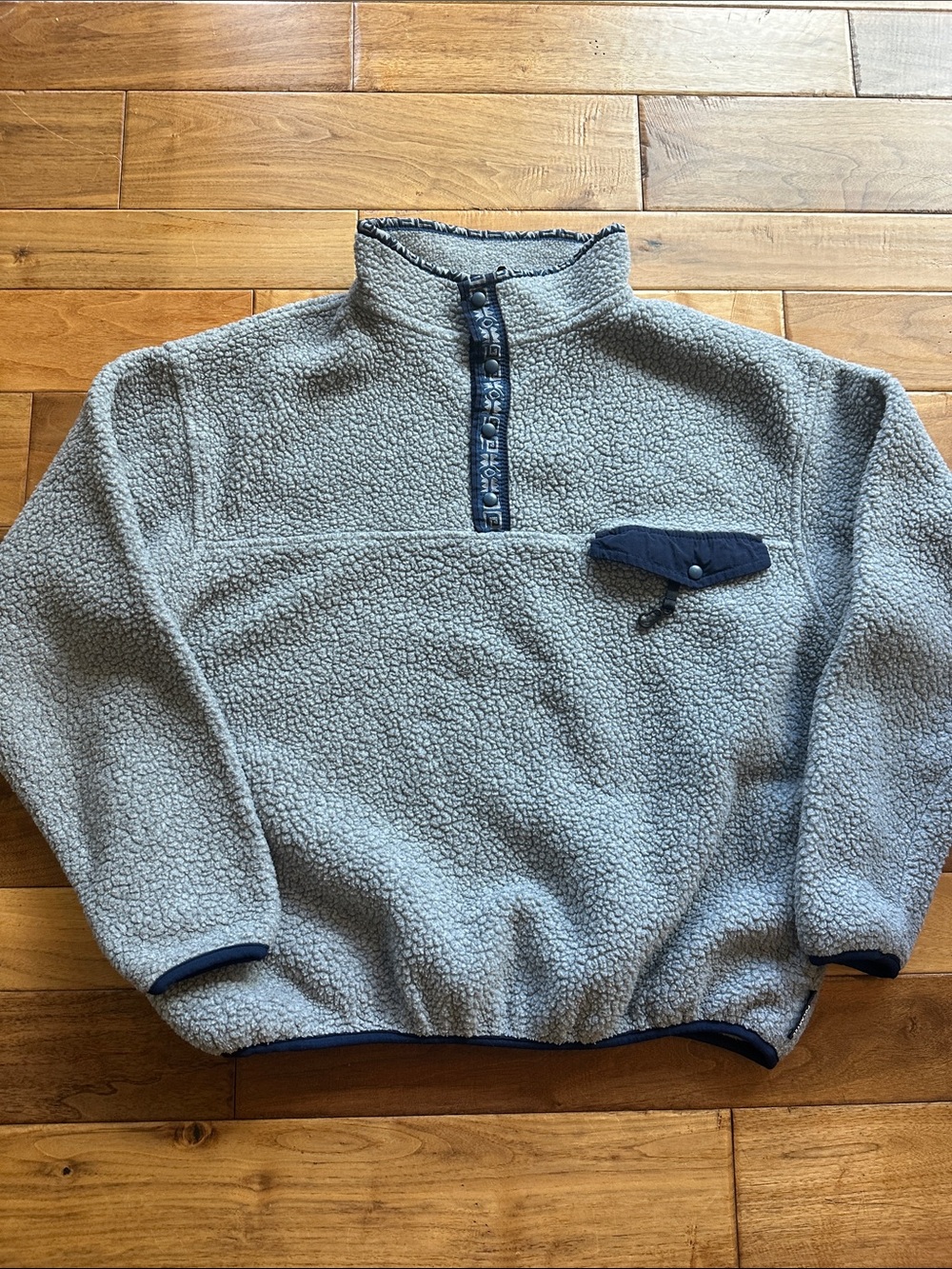 Vtg EMS SOORTSWEAR POLARTECH  1/4 snap pullover